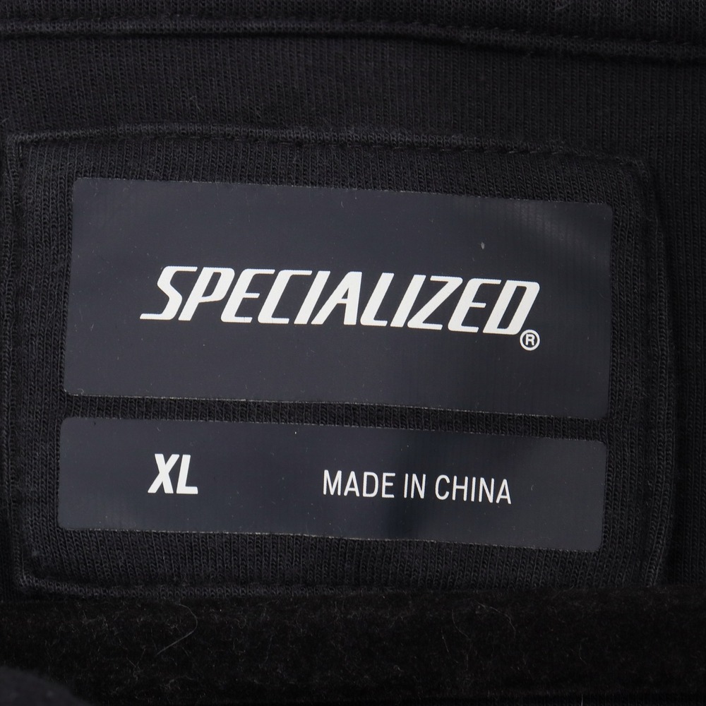 Specialized Mens XL Black Pullover Hoodie S-Logo Cycling Bike Sweatshirt Pocket - Picture 4 of 7